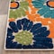 World Rug Gallery Almeria Modern Floral Flowers Indoor/Outdoor Runner Rug 2' x 7' Multi 8016MULTI2X7 - alternate 4